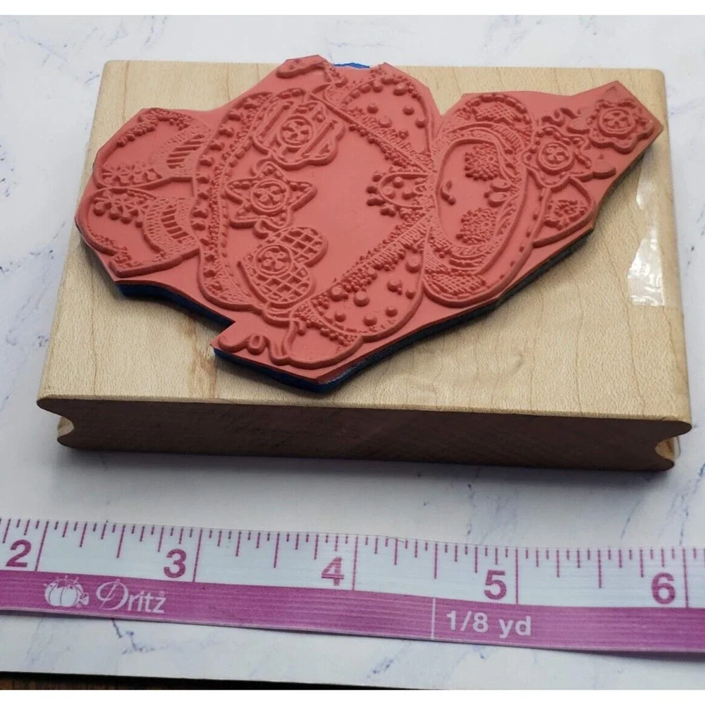 Lillys Garden Spring Gardening Rustic Wood Mounted Rubber Stamp by Stamp Affair